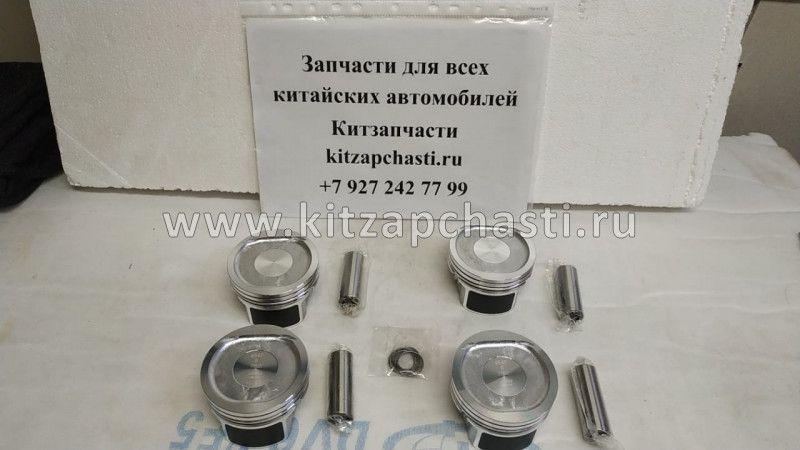 Комплект поршеней +0.25 с пальцами Cross Eastar (B14) Двигатель 484F 484F-1004020BA